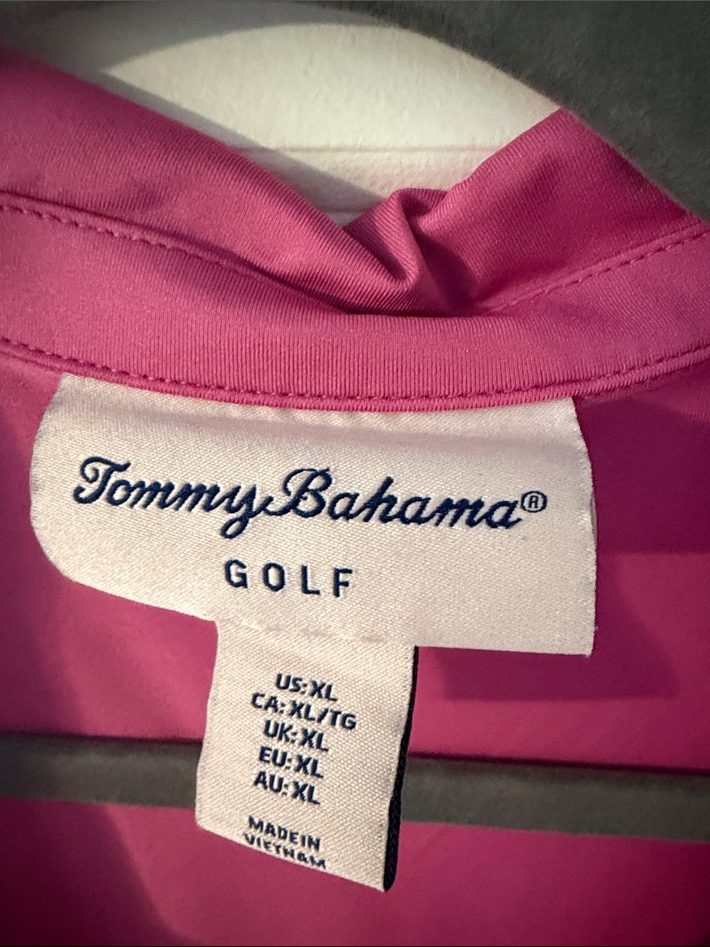 Tommy Bahama Sleeveless Zip-Front Polo Tank in Fuchsia - Picture 2 of 4